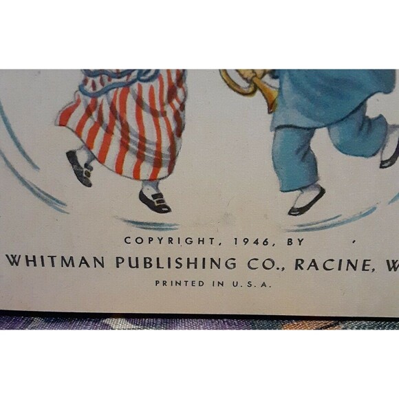 Little Folks in Mother Goose Tell-A-Tale Hardback 1946 Children's Book #863 - Picture 6 of 9